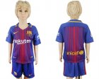 2017-18 Barcelona Home Youth Soccer Jersey