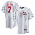 Reds #7 Donovan Solano White Nike 2022 Field Of Dreams Cool Base Jersey