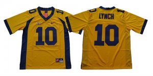 California Golden Bears #10 Marshawn Lynch Gold College Football Jersey