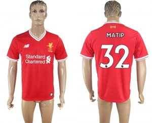 2017-18 Liverpool 32 MATIP Home Thailand Soccer Jersey