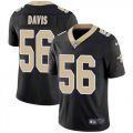 Nike Saints #56 DeMario Davis Black Vapor Untouchable Limited Jersey
