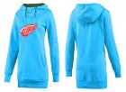 NHL Women Detroit Red Wings Logo Pullover Hoodie 2