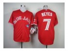 mlb jerseys toronto blue jays #7 jose reyes canada red[new][reyes]