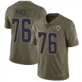 Nike Rams #76 Orlando Pace Olive Salute To Service Limited Jersey