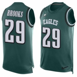 Mens Nike Philadelphia Eagles #29 Terrence Brooks Limited Midnight Green Player Name & Number Tank Top NFL Jersey