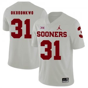 Oklahoma Sooners #31 Obo Okoronkwo White College Football Jersey