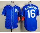 mlb jerseys kansas city royals #16 b.jackson blue[2014 new][b.jackson]