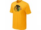 NHL Chicago Blackhawks Big & Tall Logo Yellow T-Shirt