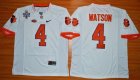 NCAA LSU Tigers #4 Deshaun Watson White 1975-1978 Fuller Stitched Jerseys