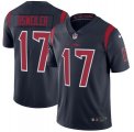 Mens Houston Texans #17 Brock Osweiler Nike Navy Color Rush Limited Jersey