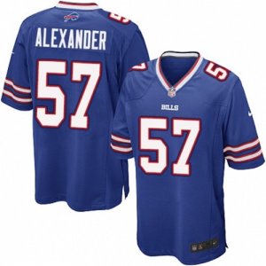 Mens Nike Buffalo Bills #57 Lorenzo Alexander Game Royal Blue Team Color NFL Jersey