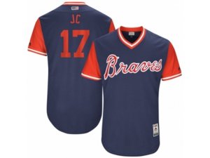 2017 Little League World Series Braves Johan Camargo #17 JC Navy Jersey