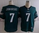 Nike philadelphia eagles #7 jaworski green jerseys[Elite][jaworski]