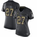 Women's Nike Arizona Cardinals #27 Tyvon Branch Limited Black 2016 Salute to Service NFL Jersey