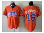 mlb 2013 all star jerseys florida marlins #16 fernandez orange