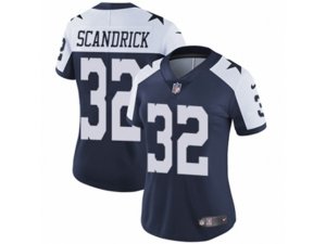 Women Nike Dallas Cowboys #32 Orlando Scandrick Vapor Untouchable Limited Navy Blue Throwback Alternate NFL Jersey