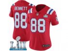 Women Nike New England Patriots #88 Martellus Bennett Red Alternate Vapor Untouchable Limited Player Super Bowl LII NFL Jersey