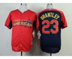 mlb 2014 all star jerseys cleveland indians #23 brantley red-blue