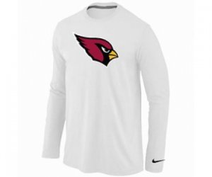 Nike Arizona Cardinals Logo Long Sleeve T-Shirt WHITE