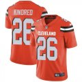 Nike Browns #26 Derrick Kindred Orange Alternate Vapor Untouchable Limited Jersey