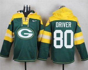 Nike Green Bay Packers #80 Donald Driver Green Player Pullover Hoodie