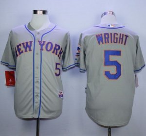 New York Mets #5 David Wright Stitched Grey MLB Jersey