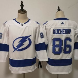 Lightning #86 Nikita Kucherov White Women Adidas Jersey