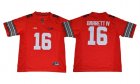 Ohio State Buckeyes #16 J.T. Barrett IV Red With Diamond Logo College Football Jersey