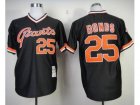 Mlb Mitchell And Ness San Francisco Giants #25 Barry Bonds Black Throwback Stitched Baseball Jerseys