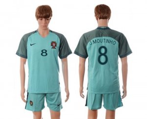 Portugal #8 J.Moutinho Away Soccer Country Jersey