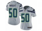 Women Nike Seattle Seahawks #50 K.J. Wright Vapor Untouchable Limited Grey Alternate NFL Jersey