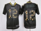 Nike NFL Green Bay Packers #12 Aaron Rodgers Black Jerseys[Elite united sideline]