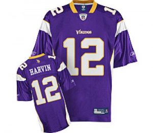 minnesota vikings #12 harvin youth purple