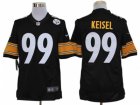 Nike NFL Pittsburgh Steelers #99 Keisel Black Jerseys(Limited)