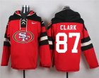 Nike San Francisco 49ers #87 Dwight Clark Red Player Pullover Hoodie