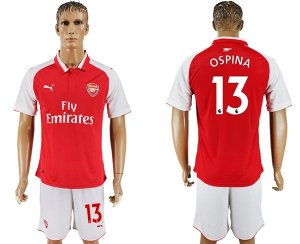 2017-18 Arsenal 13 OSPINA Home Soccer Jersey