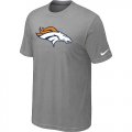 Denver Broncos Sideline Legend Authentic Logo T-Shirt Light grey