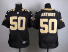 Nike New Orleans Saints #50 Stephone Anthony Black jerseys(Elite)