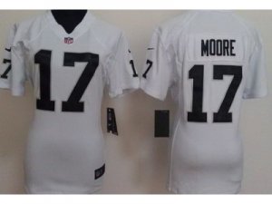 Nike Women nfl Oakland Raiders #17 Denarius Moore White jerseys