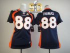 Women Nike Broncos #88 Demaryius Thomas Blue Alternate Super Bowl 50 Stitched Jersey