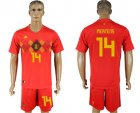 Belgium 14 MERTENS Home 2018 FIFA World Cup Soccer Jersey