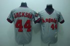 mlb anaheim angels #44 jackson m&n grey