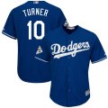 Los Angeles Dodgers #10 Justin Turner Royal 2017 World Series Bound Cool Base Player Jersey