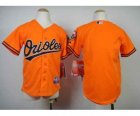 Youth mlb jerseys baltimore orioles blank orange