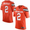 Mens Nike Cleveland Browns #2 Patrick Murray Limited Orange Alternate NFL Jersey