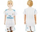 2017-18 Real Madrid Home Youth Soccer Jersey