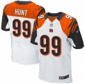 Men's Nike Cincinnati Bengals #99 Margus Hunt Elite White NFL Jersey