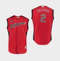 American League #2 Alex Bregman Red Youth 2019 MLB All-Star Game Workout Player Jersey
