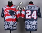 2015 Super Bowl XLIX Nike New England Patriots #24 revis Jerseys(Style Noble Fashion Elite)