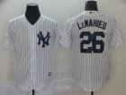 Yankees #26 DJ LeMahieu White Cool Base Jersey